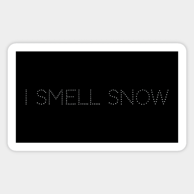 I Smell Snow Sticker by heroics